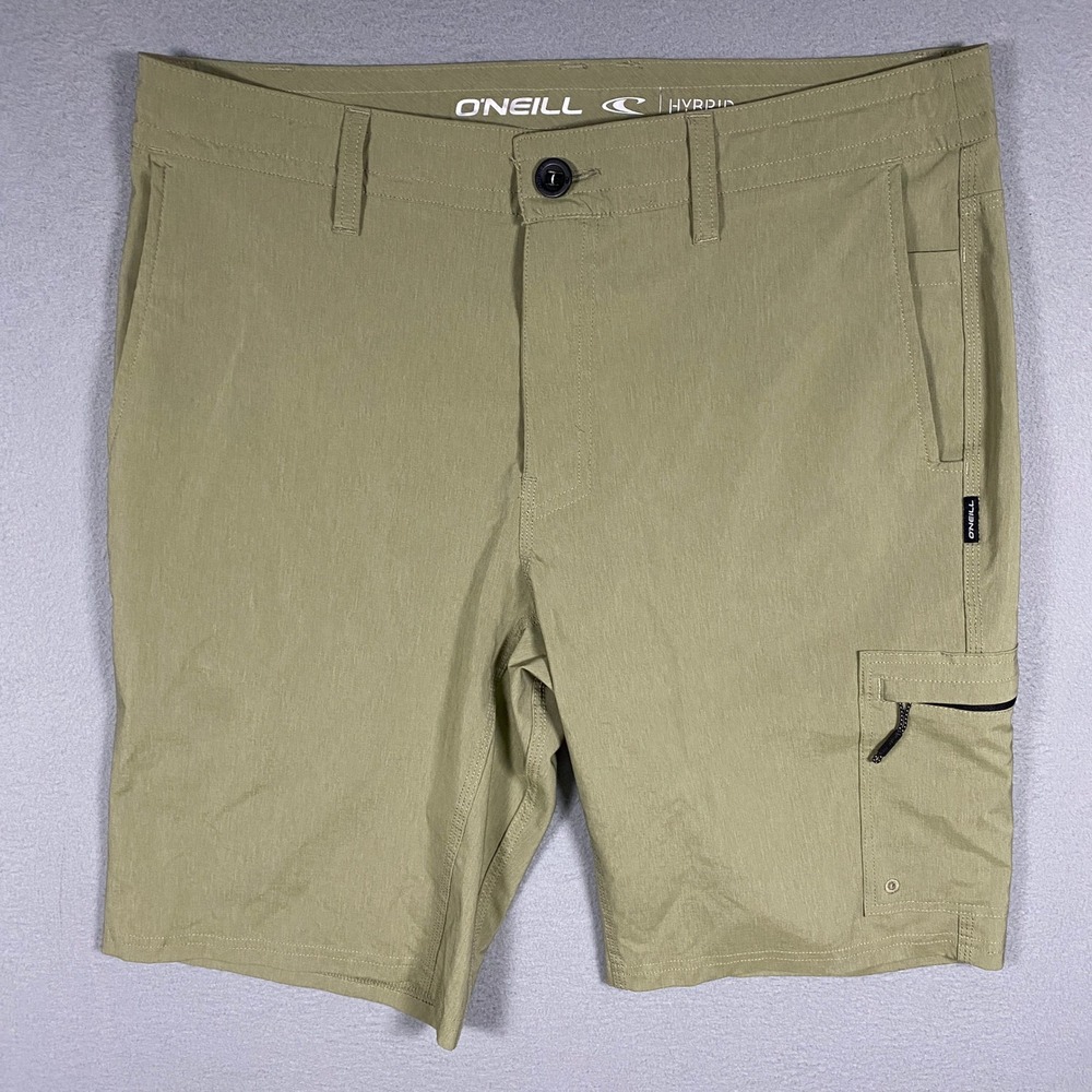 O'Neill Hybrid Shorts Men 32 Green Cargo Stretch Quick Dry A107A814PS